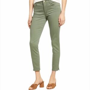 Free People Army Green Skinny Jeans